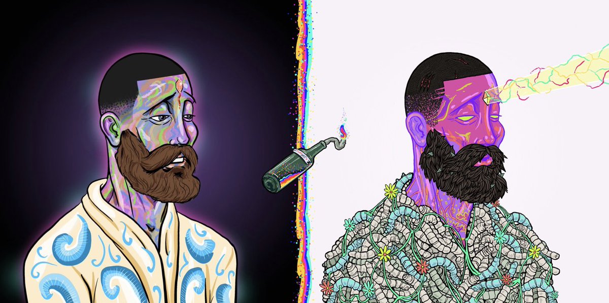 8. ART
The degods art was good but the deadgods art is amazing. They stand out as PFPs and everyone knows it’s degods just from a glimpse. The transcending created another marketing tactic and excitement for Degod holders. It reduced circulating supply of dust as well