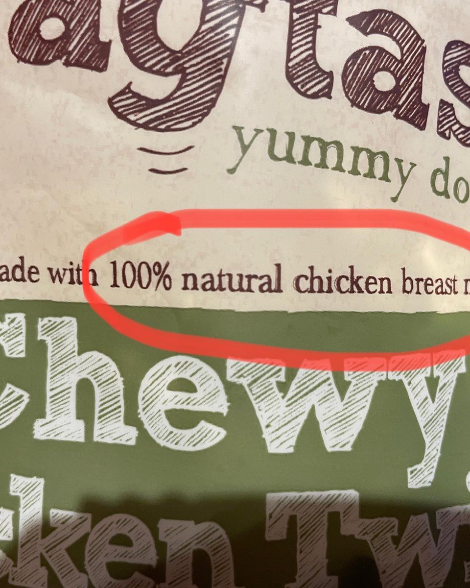 neilagreenwood's tweet photo. *** DOG OWNERS BEWARE ***
I am SO ANGRY at @goodboydog_ just bought these treats thinking they were 100% chicken breast. They are NOT! My small dog nearly choked when the rawhide unravelled and was half down her throat half in her mouth. Always read the back! https://t.co/AmVkJi98tN