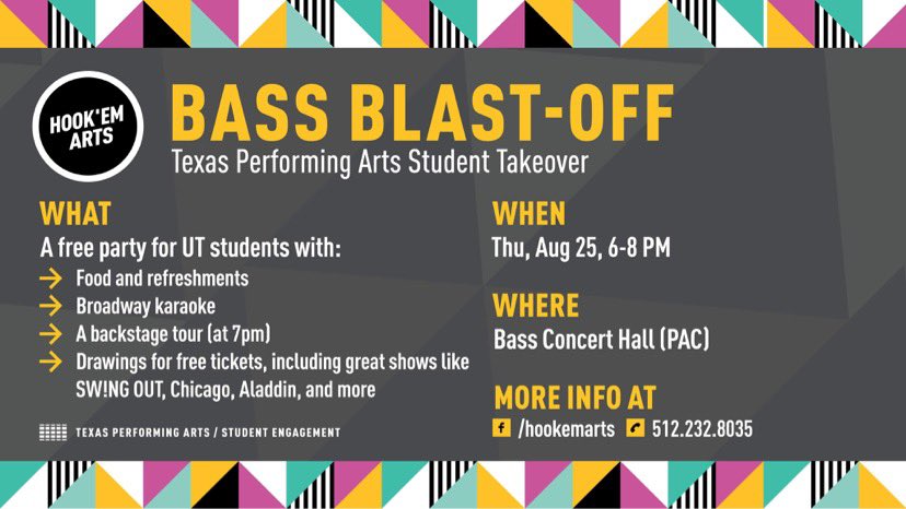 hookemarts's tweet photo. Join us tonight for our annual Bass Blast Off kick off event!! https://t.co/feB70Gyzks