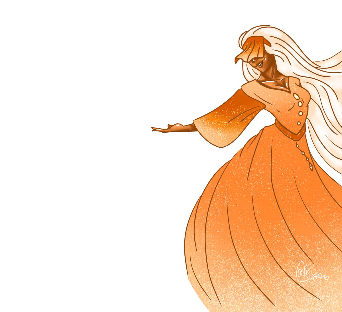Kyael10's tweet photo. Un dessin assez vite fait pour montrer que je suis toujours en vie :’) 

Qui pour une petite danse avec Lania qui s’est miniaturisée pour l’occasion ?
#Universona https://t.co/xyLyET1MAn