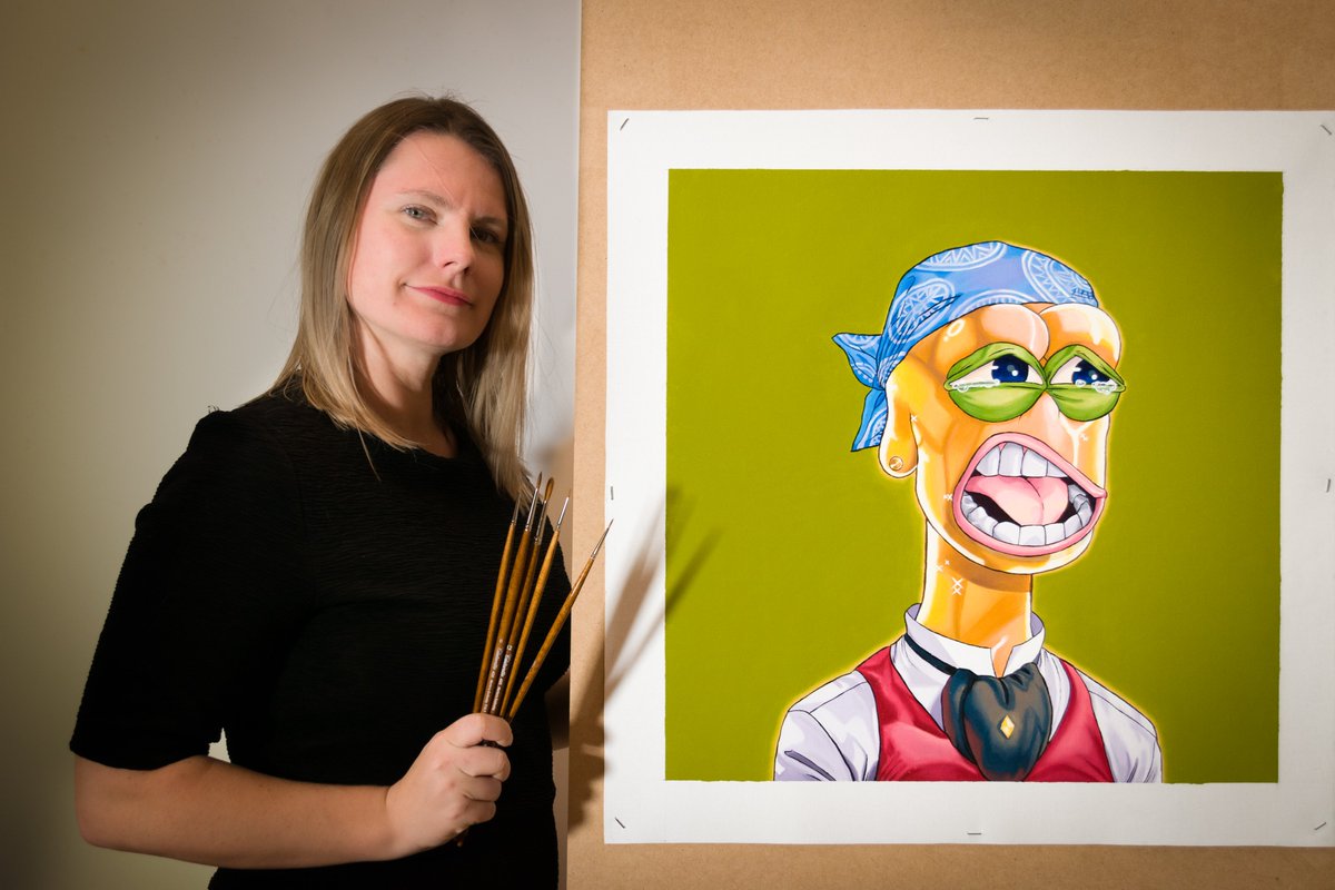 majorart_eth's tweet photo. 🔥🌟🏆 Introducing : Rare Apepe #73 by @xavieriturralde 
Curious about getting your own NFT on canvas ? Simply go to majorart.nft from a Brave browser on Desktop or use this direct IPFS link https://t.co/lMMtPySOQk
***NEXT AVAILABILITY FROM LATE SEPTEMBER***
@RareApepeYC #RAYC https://t.co/9Ub3n3dDxG