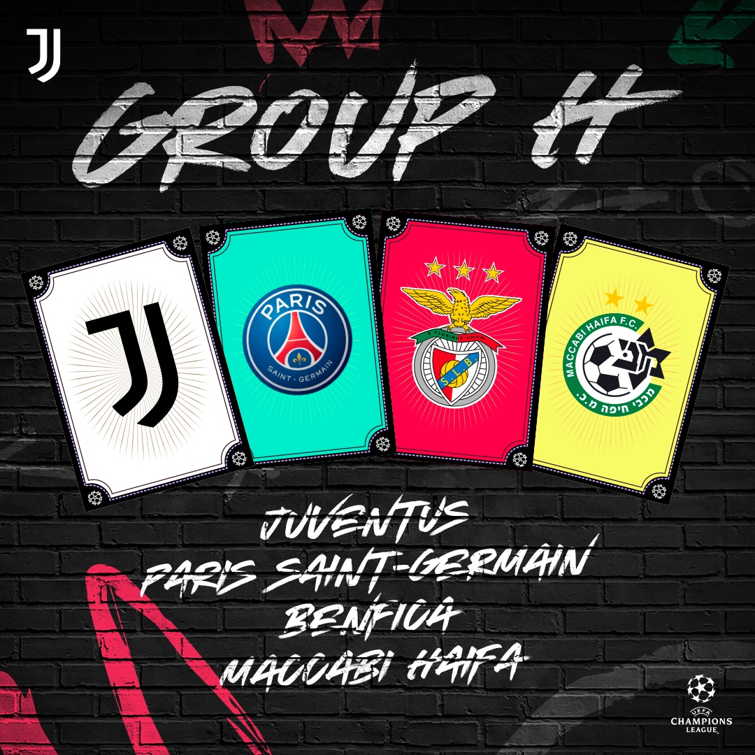 UFFICIALE 🌟 I nostri avversari di #UCL!

🇫🇷 <a href="/PSG_inside/">Paris Saint-Germain</a> 
🇵🇹 <a href="/SLBenfica/">SL Benfica</a> 
🇮🇱 <a href="/mhfootballclub/">Maccabi Haifa FC</a>
 
Quale sfida aspettate di più, Bianconeri? 👇

#UCLdraw