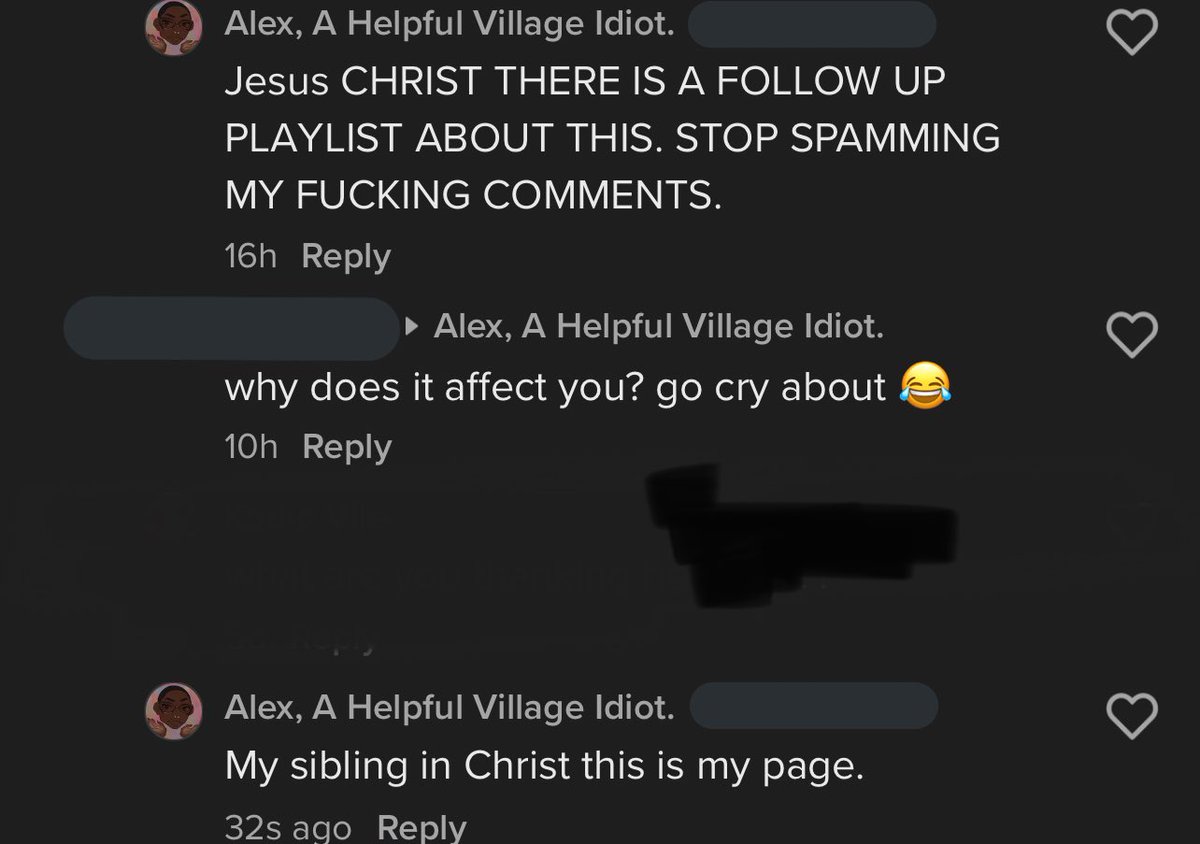 AlexRising_'s tweet photo. This is why skip reading ain’t the move. 

Some commenters are more fixated on the “WHALE ACKSHUALLY” than reading for comprehension. 

Spent all that time in my comments section and they didn’t read the pinned comment directing them to the playlist. https://t.co/3d689zWsSv