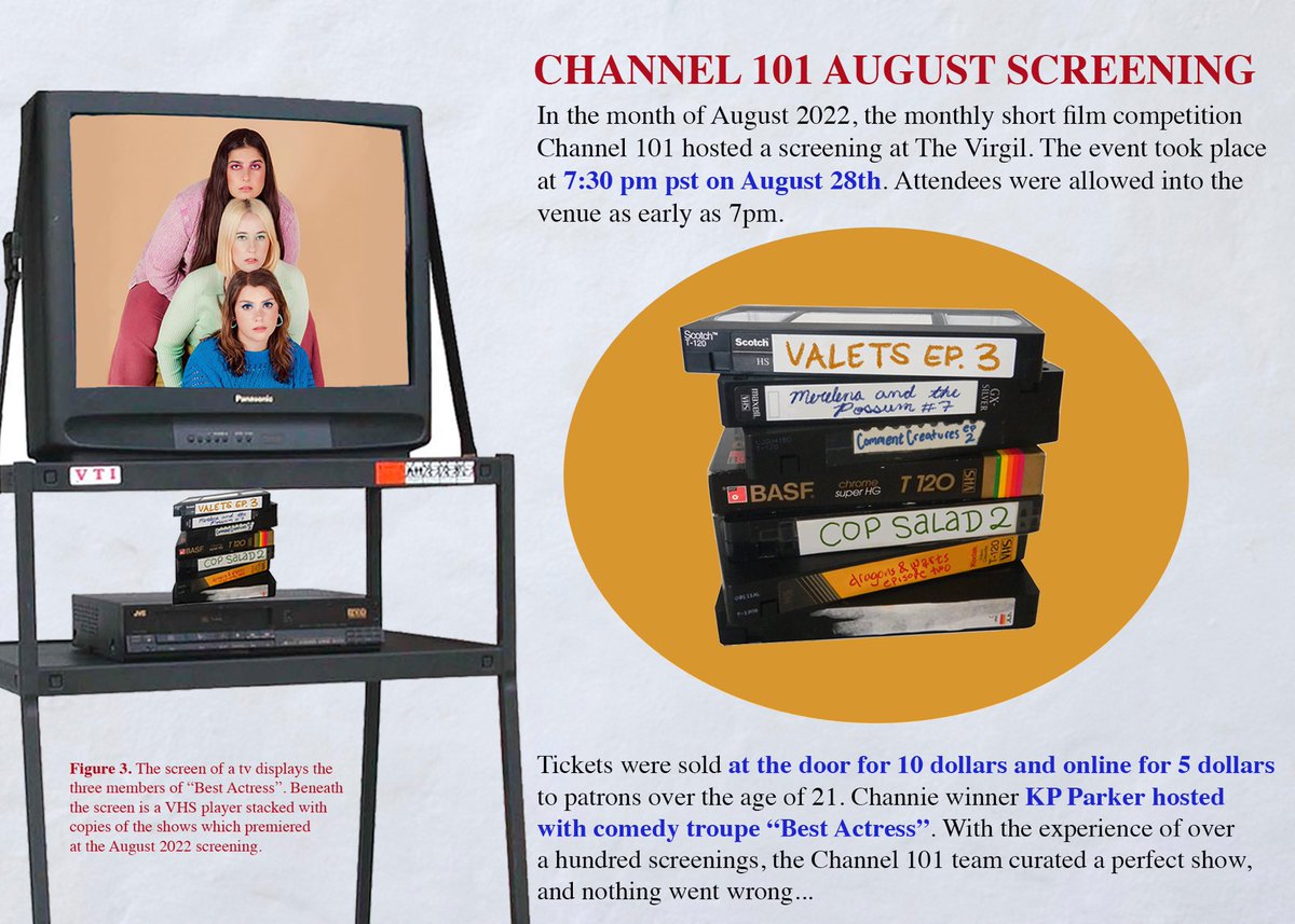 Channel101's tweet photo. End of the month already? Come see the August Channel 101 screening LIVE at @TheVirgil this Sunday with hosts @BestActressLA!
Tickets are available on the Virgil’s website or at the link in our bio.
#screening #bestactress #kpparker #monicaloomba #chelseamorgan https://t.co/mP2eBWs6BC