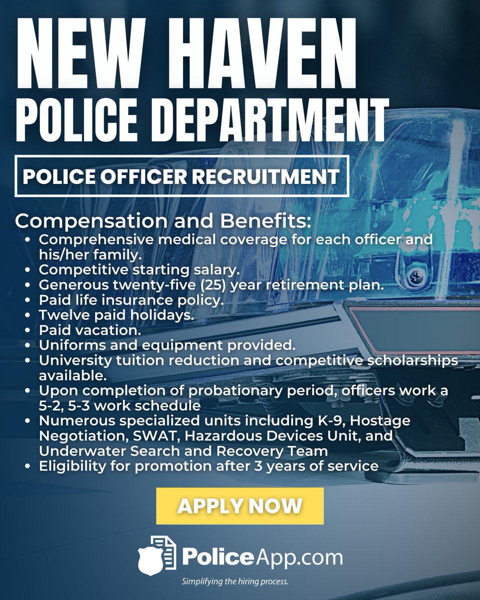 on Twitter "New Haven Police Department, CT Job Title