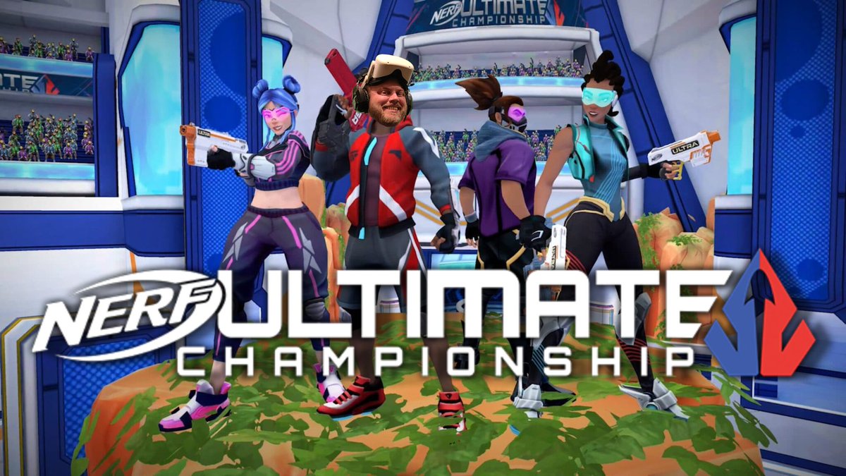 ResolVRGaming's tweet photo. @NerfVR has officially made its way into virtual reality with Ultimate Championship.  Come check out some gameplay here 👇
https://t.co/2GoGM0TRk7

#NerfVR #NerfOrNothing #NERF #NerfUltimateChamlionship https://t.co/SyNpDebaWT