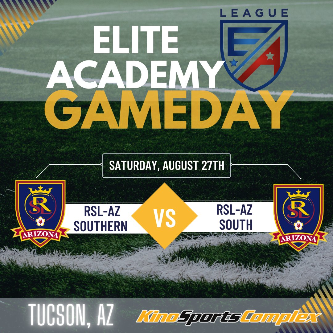 Are you ready? Our Elite Academy season kicks off this Saturday at Kino Sports Complex! 
rslazsoccer.com
Always #asone but this weekend is an RSL-AZ showdown. Good luck boys!

@eliteacademyleague @kinosportscomplex #rlsaz #RealSaltLake #realsaltlakeaz #realsaltlakeacademy