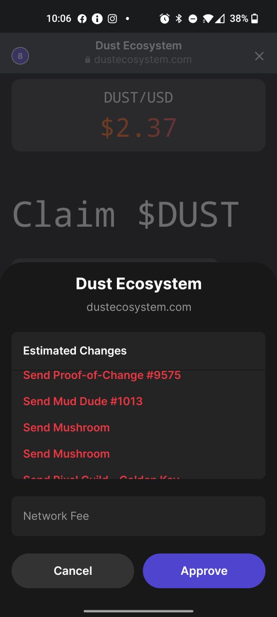 D3M0NDANzSol's tweet photo. Almost got me. @DeGodsNFT @DustEcosystem 
Some one posing as you guys.

#solana #nft #SolanaNFTs #ScamAlert #NFTdrops #NFTGiveaway https://t.co/Xl7Ct7WG2Q