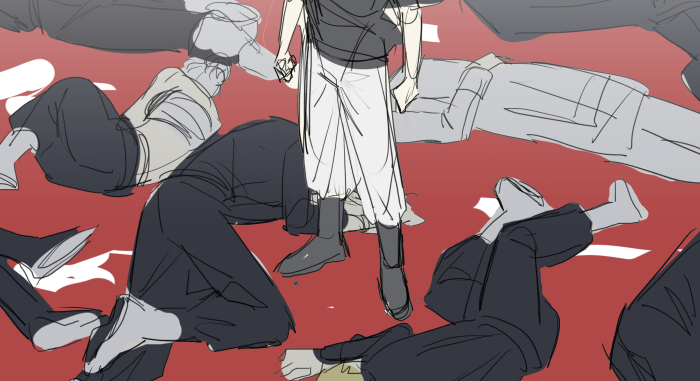 「(wip) time for murder 」|Erumi🐉🔑のイラスト