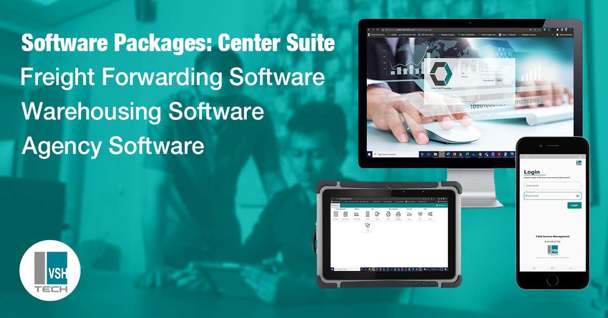 TechVsh's tweet photo. Center Suite is our #LogisticsSoftwareSolutions that helps #FreightForwarders bring logistics to their fingertips by reducing the amount of paperwork and increase control and overview of their shipments. Read more here: https://t.co/DSYyw0IAos #VSHTech #CenterSuite https://t.co/iihcTwC2i5