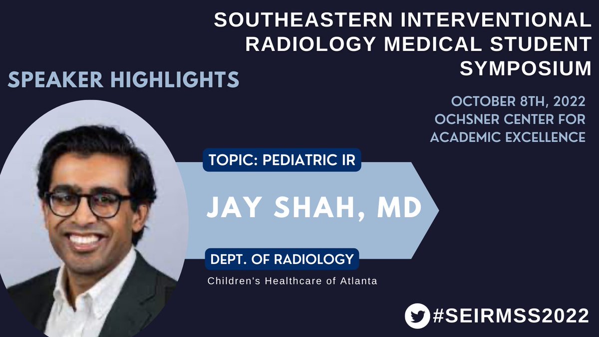 RobertSBoothe's tweet photo. We are excited to feature Dr. Jay Shah at #SEIRMSS2022

@jayshahtweets is a #PedsIR at Children’s Healthcare of Atlanta. He is an Asst. Professor at @EmoryMedicine where he also directs the @EmoryRadiology Global Health Residency Program!

Register Now: https://t.co/wEWJxtKRux https://t.co/ALVxKAwFTh