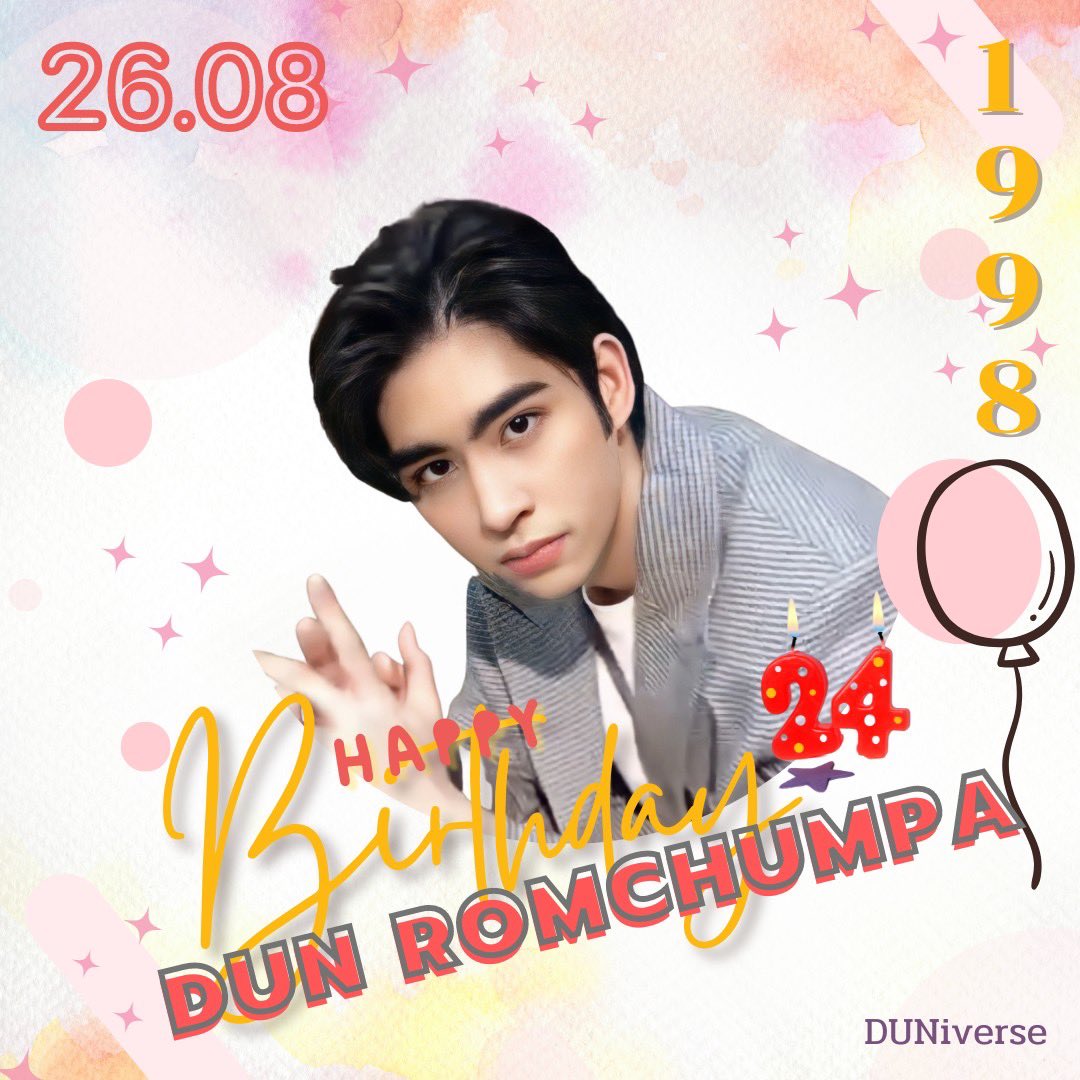 DUNiverse1998's tweet photo. ♥️ May all your wishes come true! ♥️

    🍀 #Happy24thDUNDay🍀

🌟แฮปปี้เบิร์ดเดย์ ขอให้วันเกิดปีนี้เป็นปีที่แสนดี ขอให้มีความสุขมากๆ มีงานเยอะๆ ขอให้ทุกอย่างที่คิด ทุกอย่างที่ทำประสบความสำเร็จอย่างที่หวังและตั้งใจ ขอให้มีคนรักมากขึ้นทุกๆวัน ส่งกำลังใจน้า 💕

@dunromch #dunromch https://t.co/dBX9VADNX4