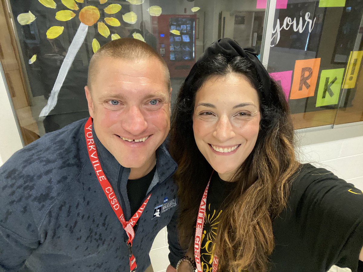 eldonado12's tweet photo. Year 20 for me and year 17 for @ACESAPWilliams! We are super excited and ready to welcome our students. #letsdothis #protecttheden #igniteaspark #createjoy @Yorkville115 @115aces https://t.co/W3j4ke4gvc