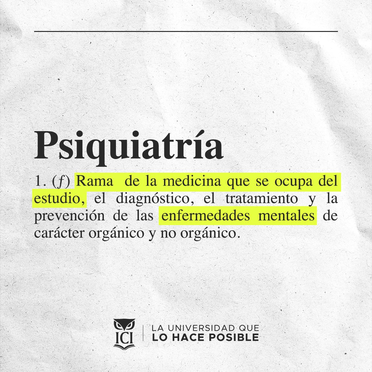 Pensamos que son la misma profesión; sin embargo, un psicólogo y un psiquiatra cumplen con funciones diferentes, conócelas.🦉🧠
📲Conoce más de nuestra #Licenciatura en #Psicología: icipuebla.com/licenciatura-p…

#OrgulloICI #Puebla