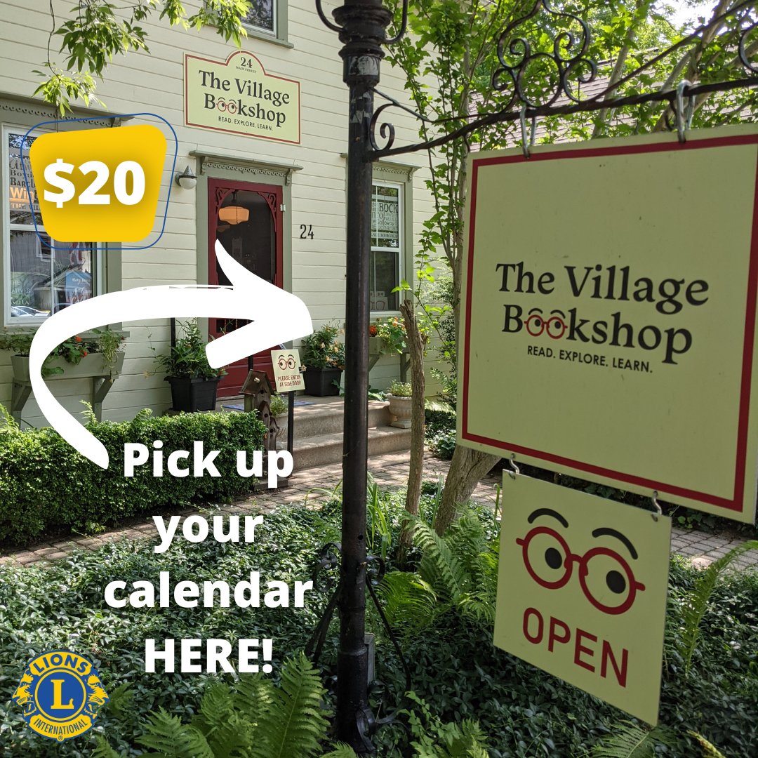 Stop by The Village Bookshop at 24 Bayfield Main St N to pick up your 2023 Bayfield Calendar TODAY! 📚📆
Calendars are on sale now for $20 with proceeds going directly towards supporting our long list of Bayfield community events &amp; services. #bayfieldlions #weserve #2023calendar