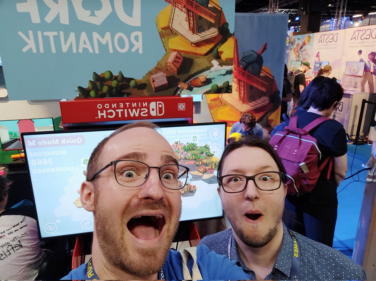 So cool to see real life reactions from people who enjoy a game you composed #music for. You can play and listen(!) to #Dorfromantik from our friends from <a href="/_Toukana/">Toukana ✨STAR BIRDS🐤 | Wishlist Now!</a> in the #indiearenabooth at #gamescom2022!
