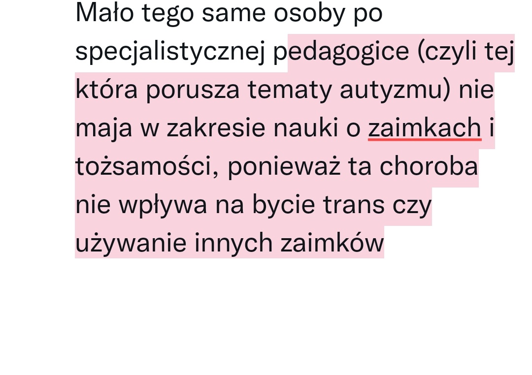 Izunya8's tweet photo. @eNat666 Empirycznie moge stwierdzić, że osoby autystyczne nie używają tego typu rzeczy do określania samych siebie. Tacy ludzie nie myślą o tym, bo zwyczajnie nie pojmują terminu płci. Znam osobiście autystów i nie ma tam mowy o takich rzeczach. Mało tego same osoby po specjalistycznej https://t.co/kuqSOpZ3iz