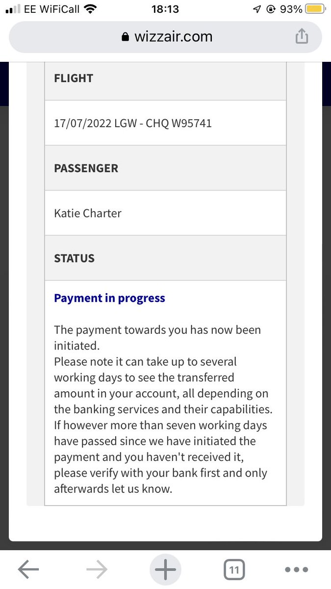 kaj597's tweet photo. @mattjphillip @wizzair 38 days later, but apparently 7 days warrants a follow up… @wizzair u playin https://t.co/G09W2u09cR