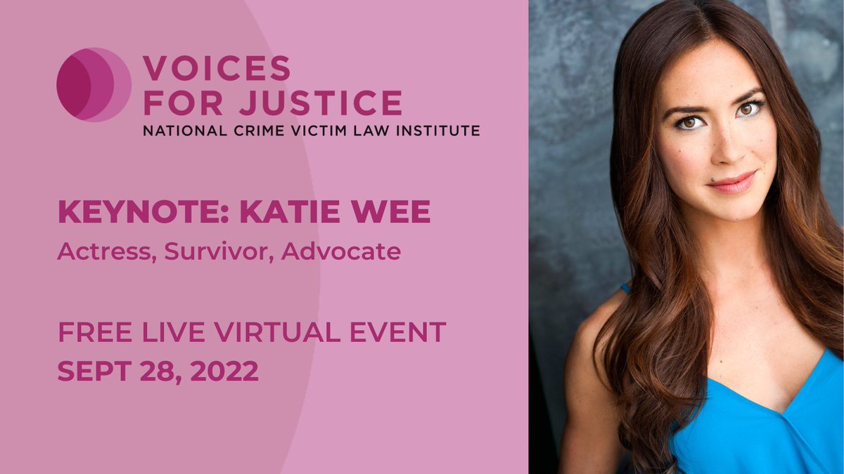 In 2017, Katie Wee reported to the police that she had been sexually abused by her ballet teacher between the ages of 12 and 16. Hear her story at NCVLI’s virtual Voices for Justice event on Sept 28. Register today: ncvli.ejoinme.org/MyEvents/2022V…