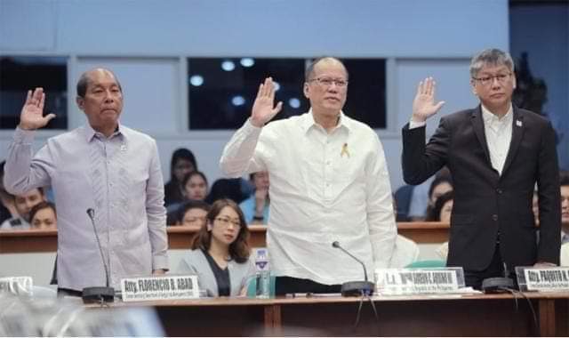 Obi_Prodigalson's tweet photo. Nang si Ex President Noynoy Aquino ay dumalo sa imbestigasyon sa senado ay hindi siya naka wheel chair,walang neck brace at hindi nagtago sa likod ng mga abogado para ipagtanggol siya.  Walang itinatago, malinis ang konsensya..Yan si P-NOY..
Ctto.. https://t.co/prO4VBD8OC