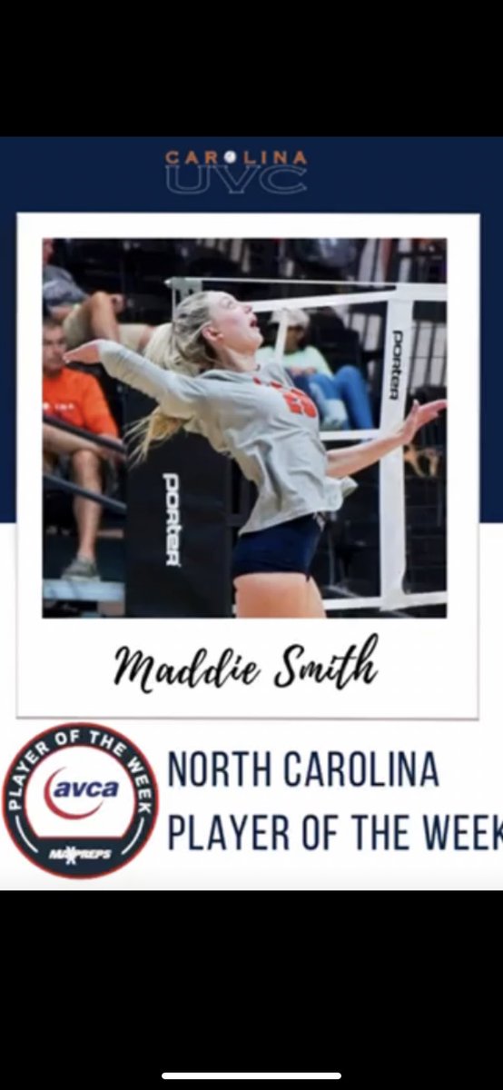 MaddieSmith2024's tweet photo. Thanks AVCA!
#gocuda https://t.co/FapE9mTnjn