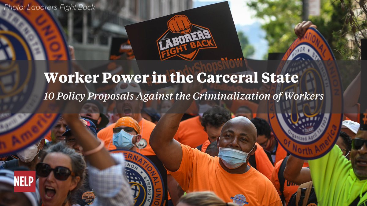 🧵How do systems that policymakers fund and build – like the criminal punishment system – create the conditions for worker exploitation in the labor market? Our new policy agenda offers some ideas: nelp.org/publication/wo…