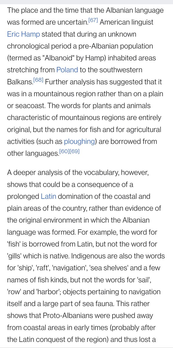 rhhharder's tweet photo. @Empty_America Vague sense something like this may have happened before, mountain people speaking something like Albanian repopulating previously Romanized or Hellenized coast and plains after the upheavals of late antiquity/early middle ages. https://t.co/kHcY8yQPW8