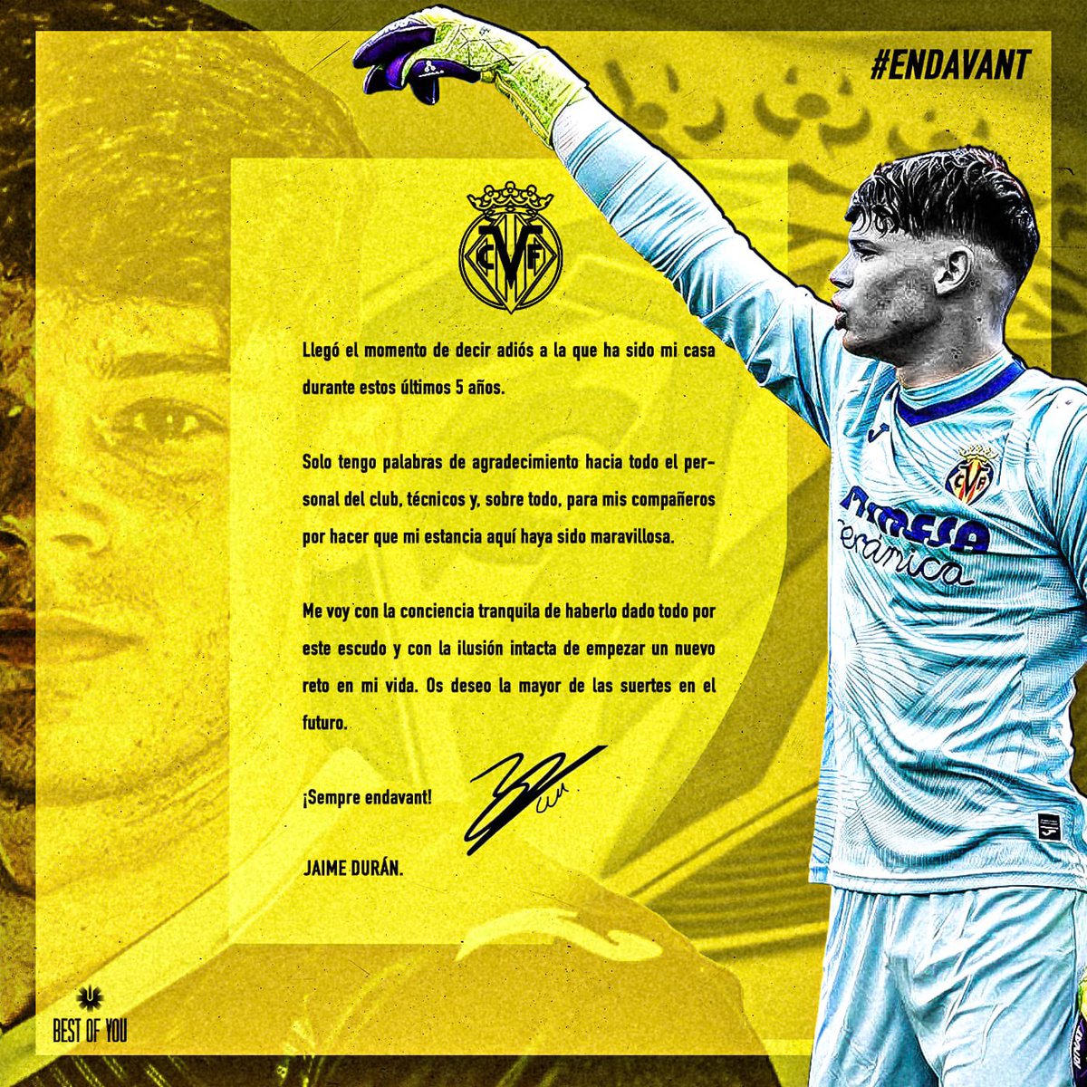 ¡ GRACIAS ! <a href="/VillarrealCF/">Villarreal CF</a> 💛