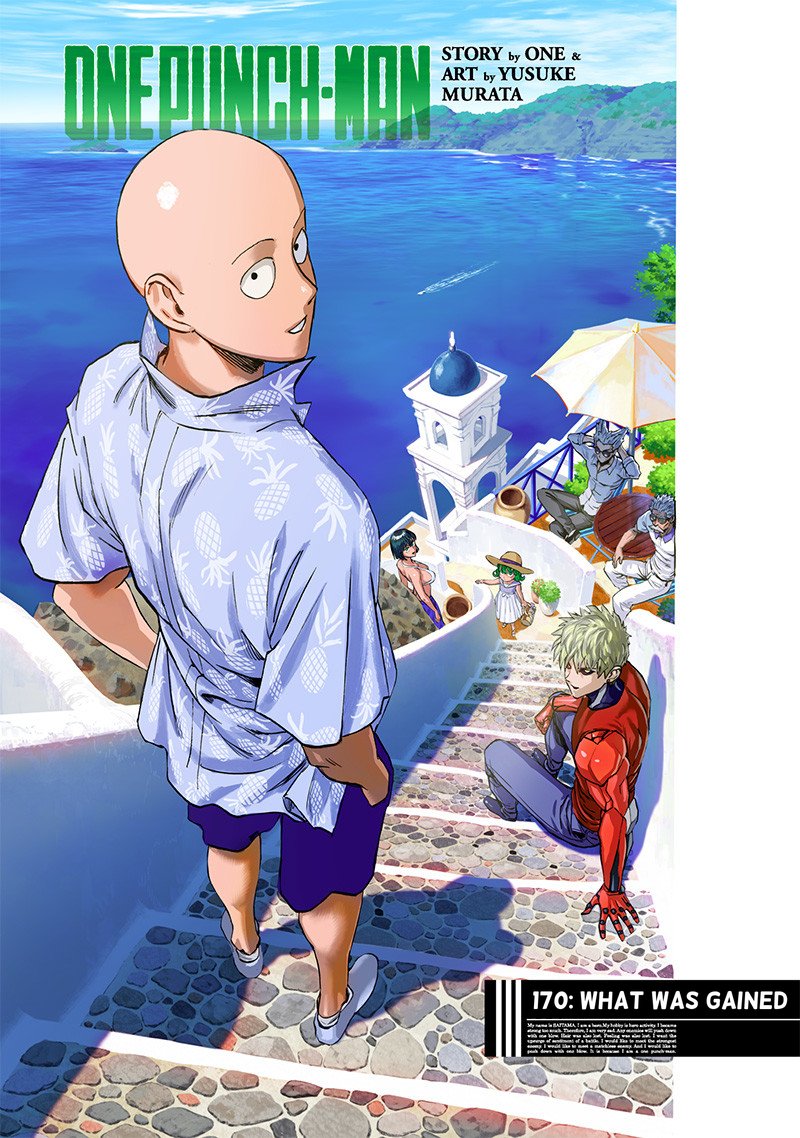 coolmangapages's tweet photo. the colored covers for #OPM are always a special kind of treat. A lot of them evoke a real sense of hanging out with friends, and it makes you happy to even look at the page. Just look at how it feels like they are waiting for you! #onepunchman #opm170 https://t.co/TSs2UVBBE2