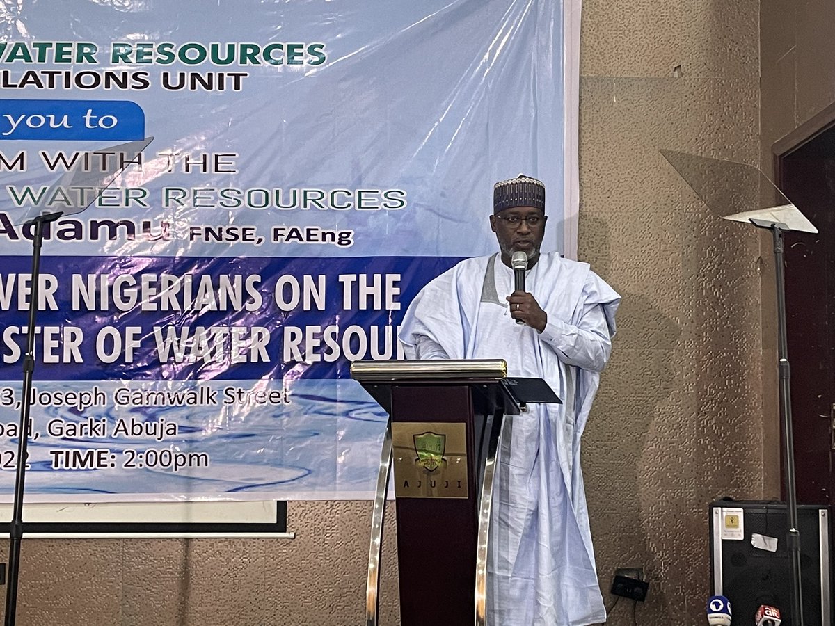 Happening Now: Federal Ministry of Water Resources 2022 Lunch Time Forum with the Theme: Engage, Edu...