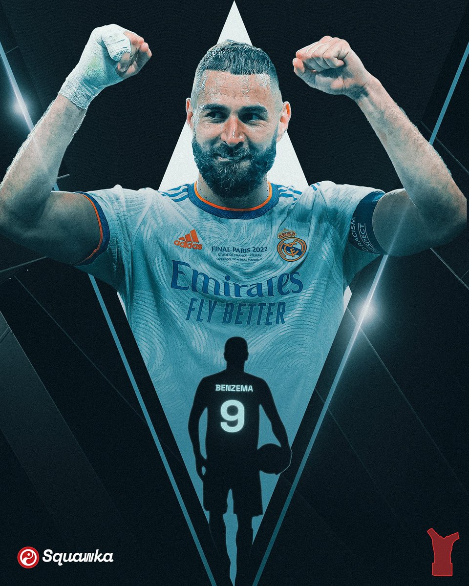 Squawka's tweet photo. Karim Benzema's 2021/22 season for club &amp; country:

◎ 50 goals
◎ 16 assists
◎ LaLiga
◎ Supercopa
◎ Nations League
◎ Champions League
◎ UCL Player of the Season
◎ UCL Golden Boot
◎ Pichichi Trophy
◉ UEFA Men's Player of the Year

King Karim.

#UEFAawards https://t.co/oI0kvuDM81