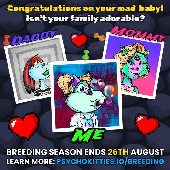 VmnurseV's tweet photo. My @MadHareSociety and PsychoMolly procreated! #MadHareBaby https://t.co/LePWgujRbw