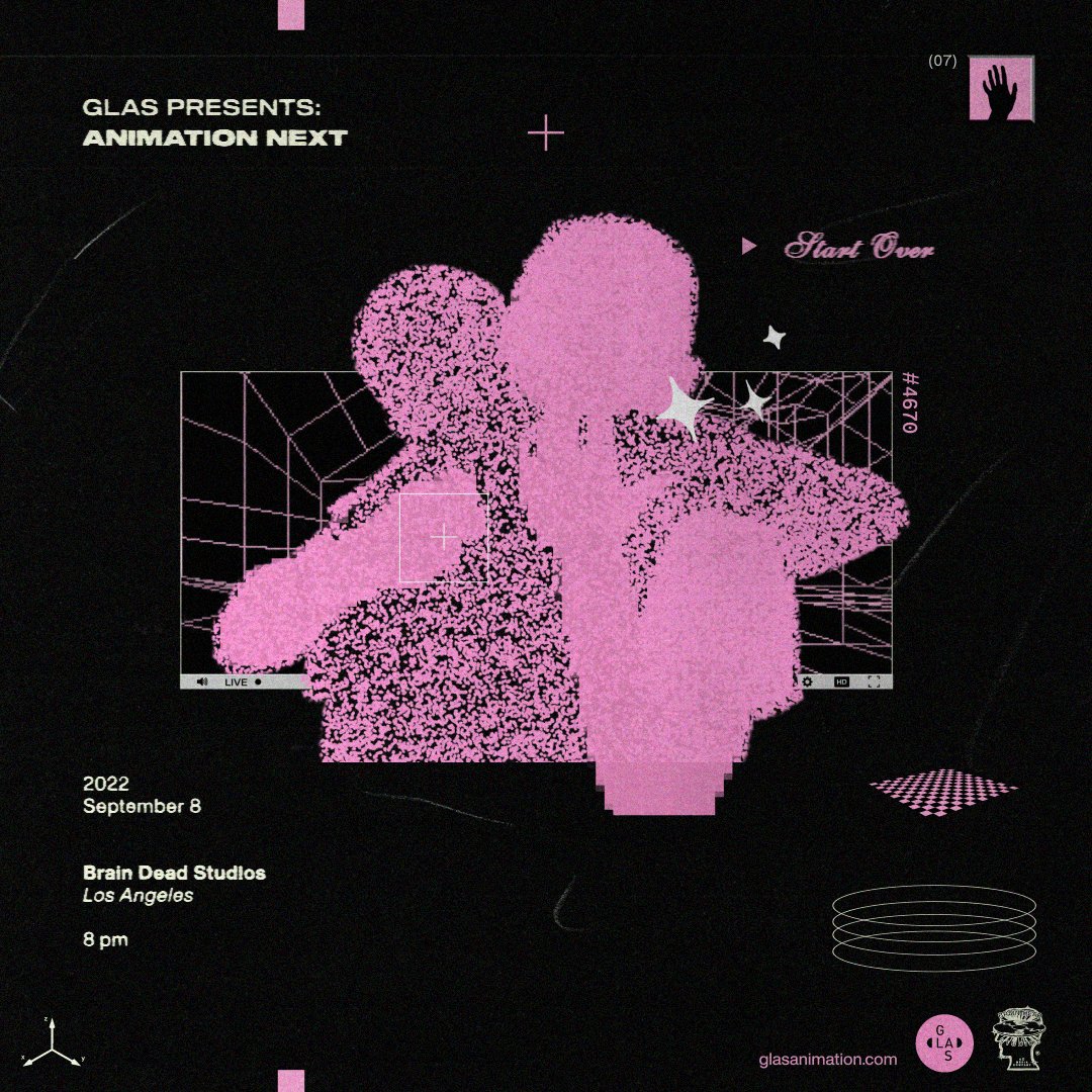 GLAS Animation is back! After three years, we’re thrilled to be hosting an IRL screening with our friends  <a href="/BRAINDEADLA/">BRAIN DEAD STUDIOS</a>

Join us September 8th for the very best of contemporary international animation that you can’t see anywhere else. 

Tix: studios.wearebraindead.com/screening/2613…