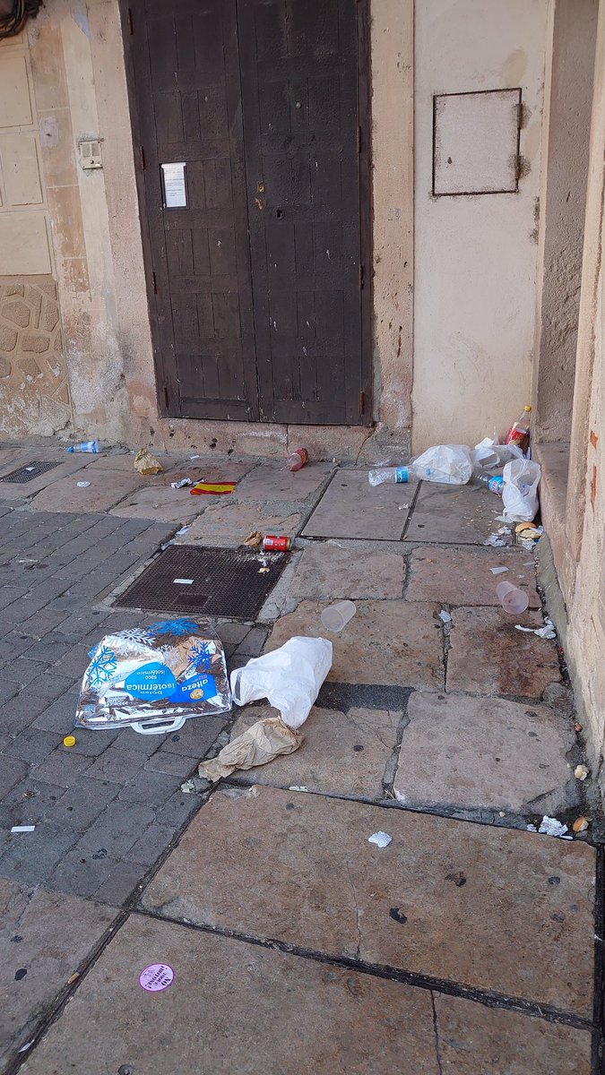 CesarGdB's tweet photo. @AytoSepulveda podría ser más previsor, sabiendo lo que hay el primer día de fiestas, y colocar más puntos para poder eliminar basura generada?
#sisequieresepuede #limpiezaviaria #fiestassepulveda #ODS https://t.co/ytOgwBlUs1