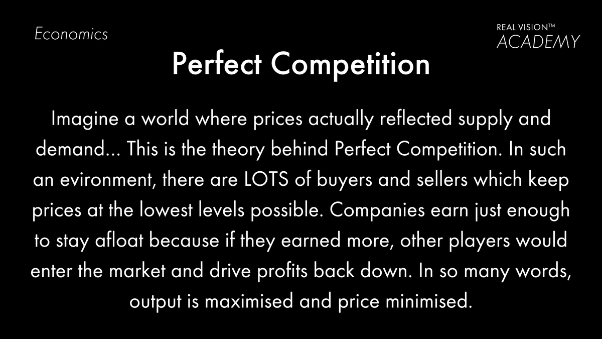 RealVision's tweet image. #RealVisionAcademy terms of the day.

#PerfectCompetition