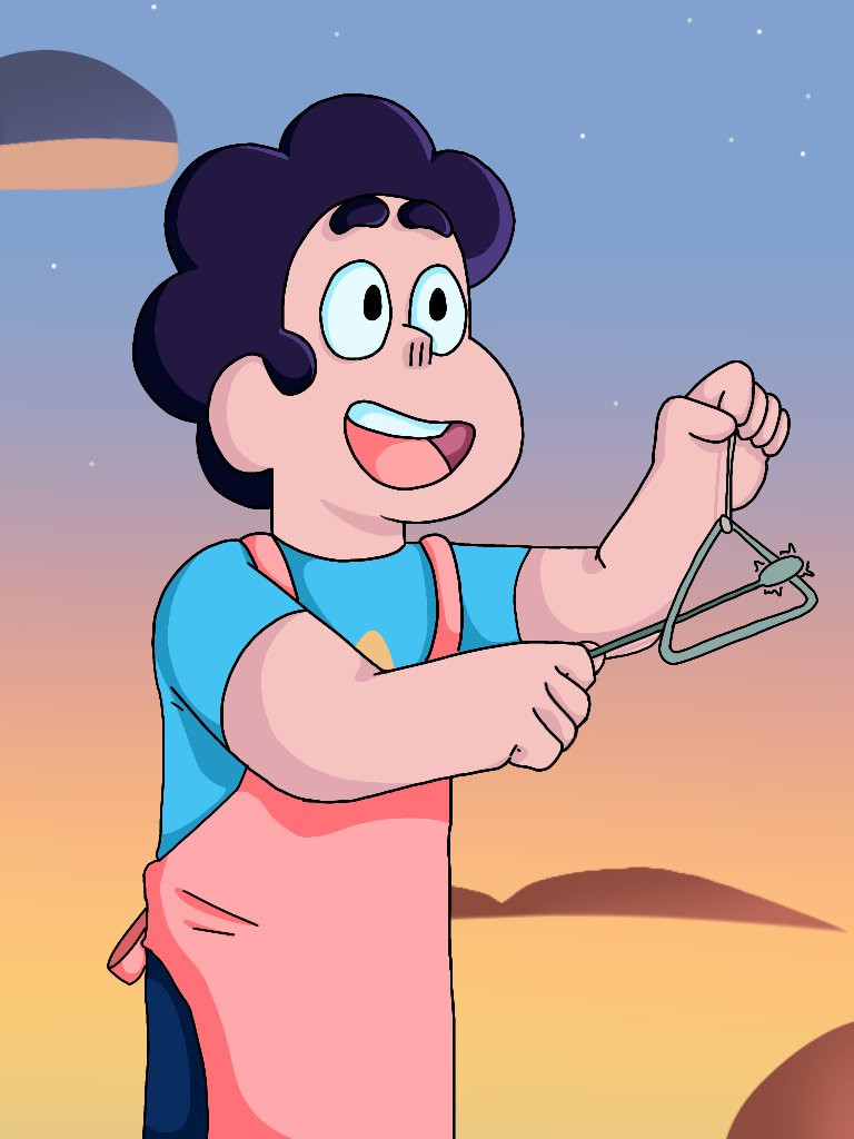 FANSUFMMM's tweet photo. HIS APRON MMMMM #StevenUniverse 
#steven
#stebvensu https://t.co/BACq9pSdRX