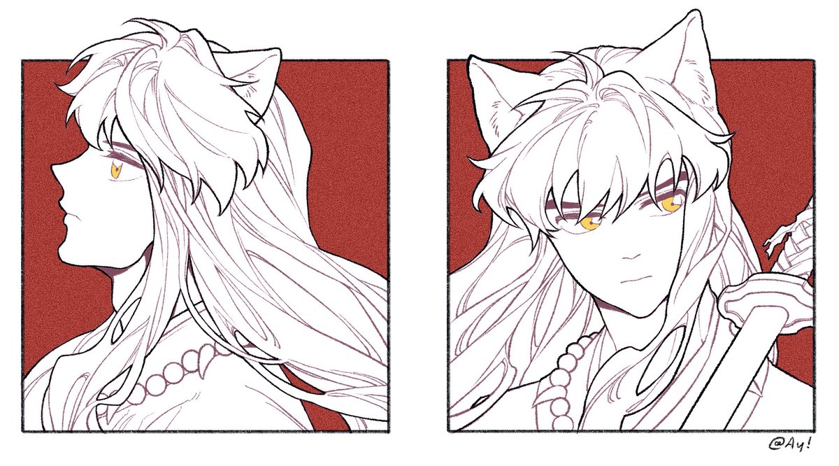 ＃犬夜叉
＃inuyasha 
忧郁狗头🐶