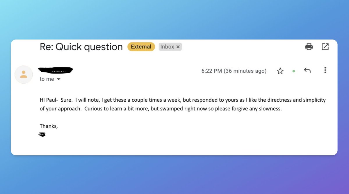 Want more cold email replies like these?

Of course you do

Follow this thread and I'll show you how 👇