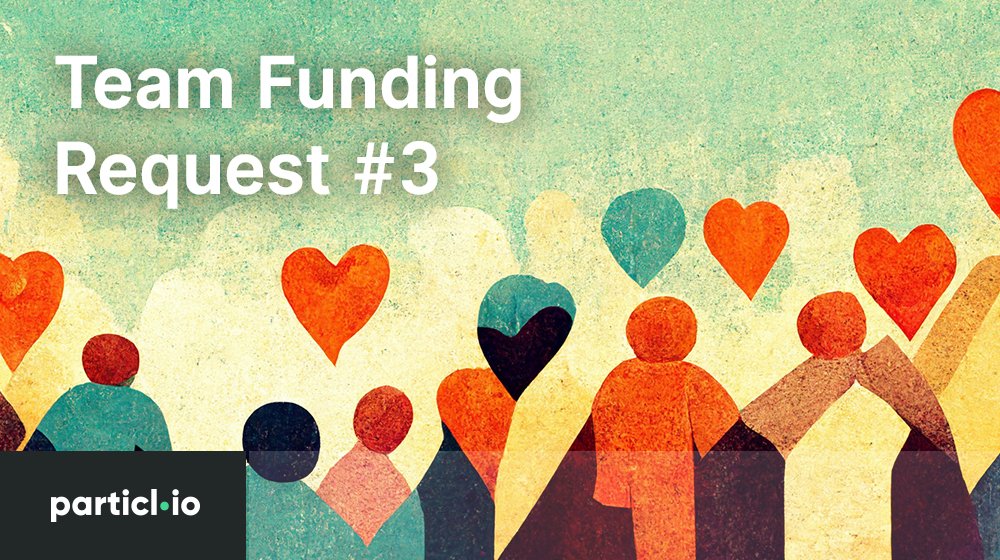 ParticlProject's tweet photo. The 3rd #Particl team funding request has been officially approved by stakeholders with a 99.26% approval rate ✅

Thanks everybody for your trust, support, and stamp of approval! 🎉

👉 https://t.co/nPNUbDNPFH

#Governance #DAO https://t.co/qY5tcfL2iy