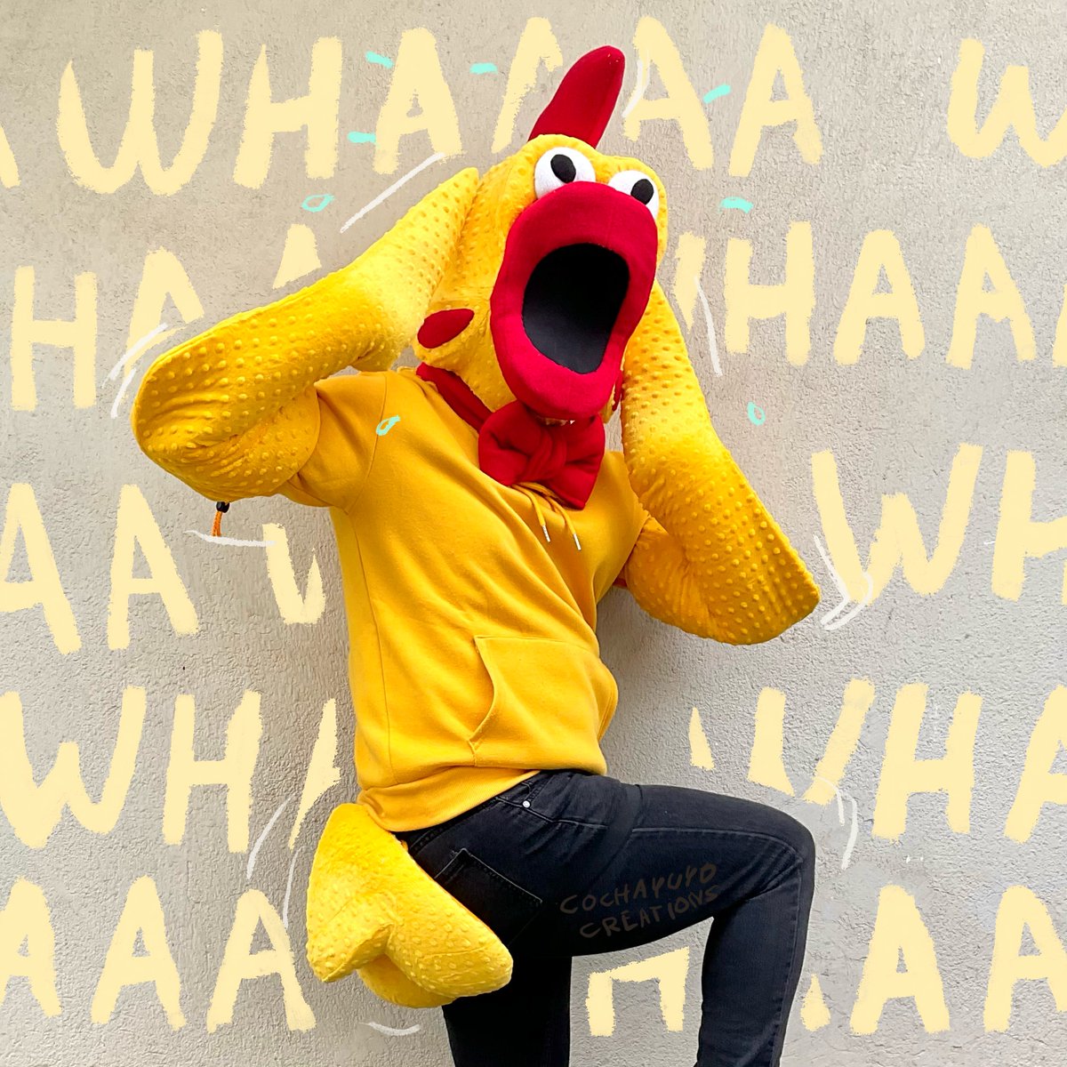 YuyoCreations's tweet photo. FOR SALE! This idiotic Rubber chicken wants to come with you! Have fun! Scream at the top of you lungs! Run around and flap those wings! cause somebody out there wants to take a bite out of ya' 😘!

#fursuitfriday #fursuitmaker #premadeforsale #rubberchicken https://t.co/CVnU9GA63t