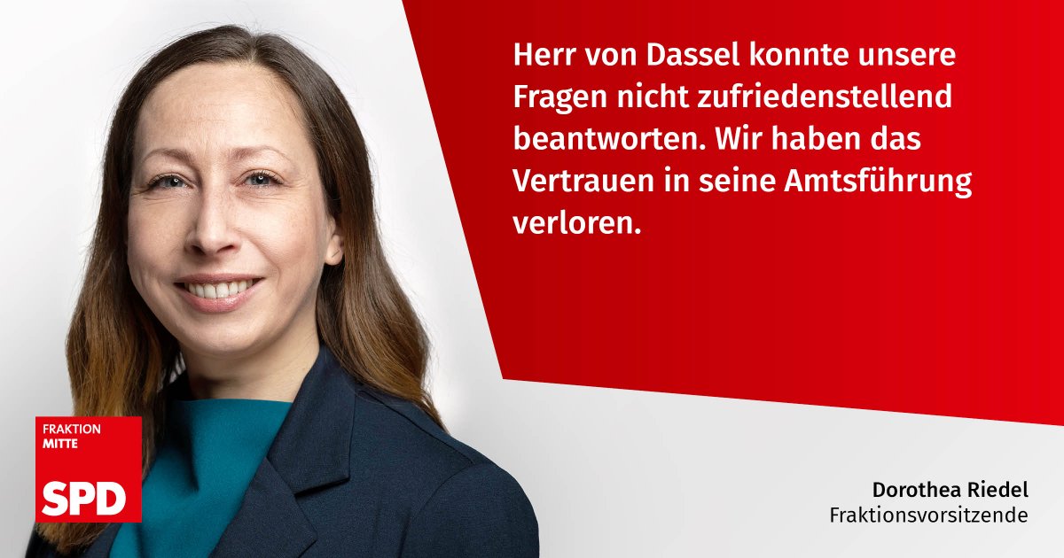 .<a href="/DorotheaRiedel/">Dorothea Riedel</a> zum Abwahlantrag gegen von Dassel: Vorgänge wie dieser verstärken bei Bürger:innen das ungute Gefühl, dass in der Politik ständig geklüngelt würde. Deshalb ist es wichtig, dass sich Personen in Verantwortungspositionen strikt an die vorgegebenen Verfahren halten.
