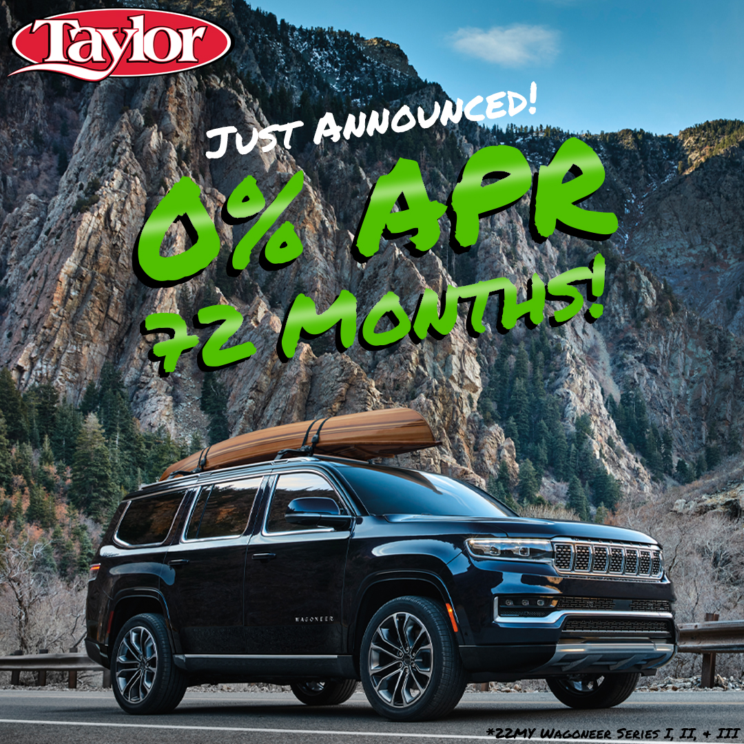 We just received news that the New 2022 #Wagoneer Series I, II &amp; III have 0% APR for 72 Months available! If you've been in the market for a Wagoneer and holding off, now is the time to buy! We don't have many left, so be sure to get here soon!

Come see us for complete details.