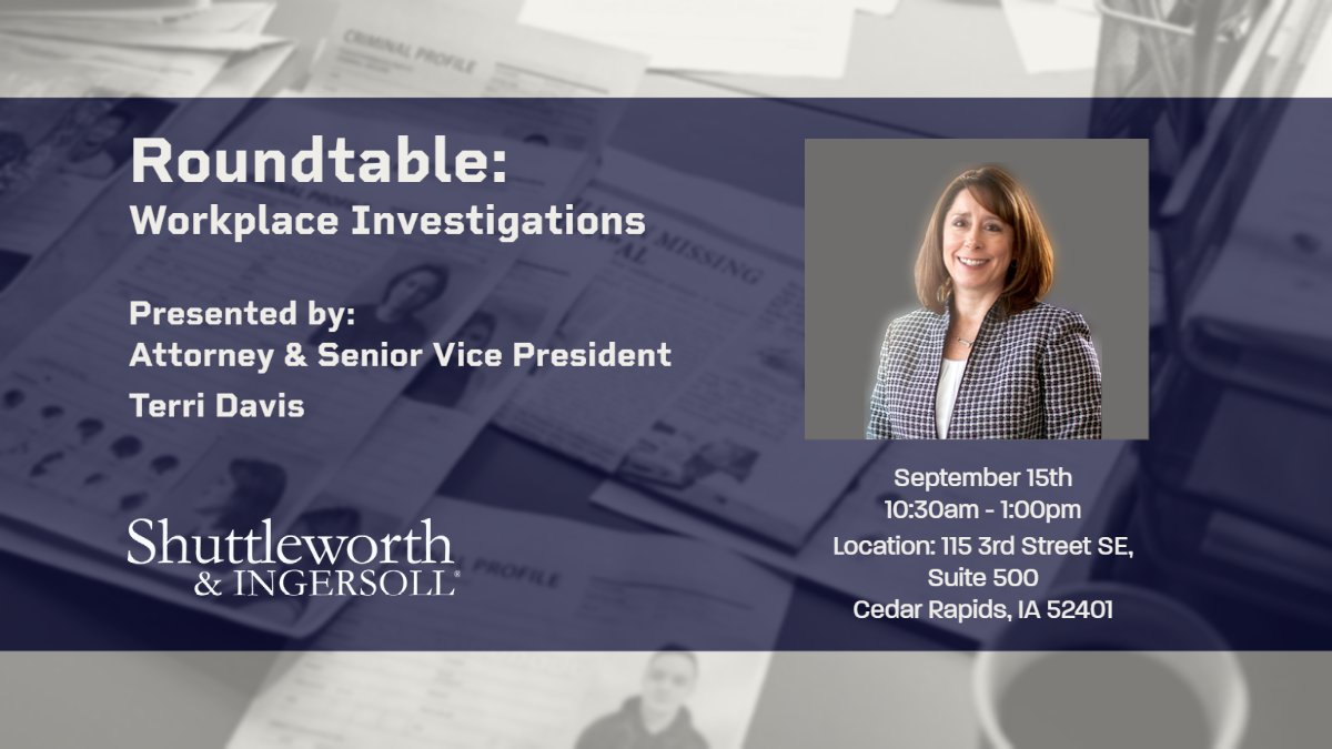 Registration is open for our Workplace Investigations Roundtable!
bit.ly/3QRdnkp