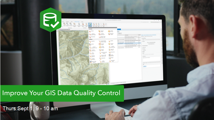 GIS_Bandit's tweet photo. In 1 week, @Esri + @directionsmag webinar: Improve Your #GIS Data Quality Control w/ #ArcGIS #Data Reviewer https://t.co/N0SLo7uvgu 

#ArcGISPro #DataReviewer #DataManagement #GIO #QA #esri #mapping @EsriFederalGovt @EsriSLGov @EsriBizTeam @ArcGISPro https://t.co/nhsGoCP7IC