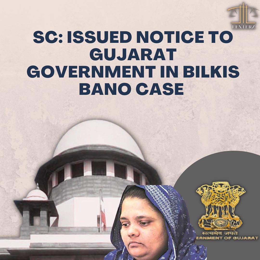 LexterzOfficial's tweet photo. SC issue notice to Gujarat Government in Bilkis Bano Case

@CMOGuj @MinistryWCD @pib_law 

#BilkisBano #SupremeCourtOfIndia https://t.co/WXj2XJAhK6