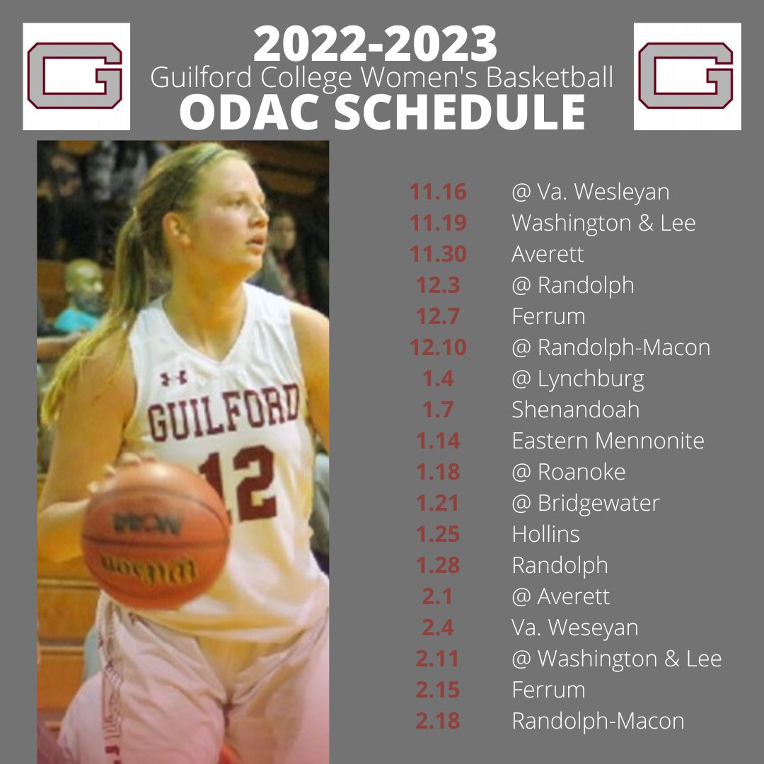 Guilford College Women’s Basketball (@guilfordbball) on Twitter photo 
