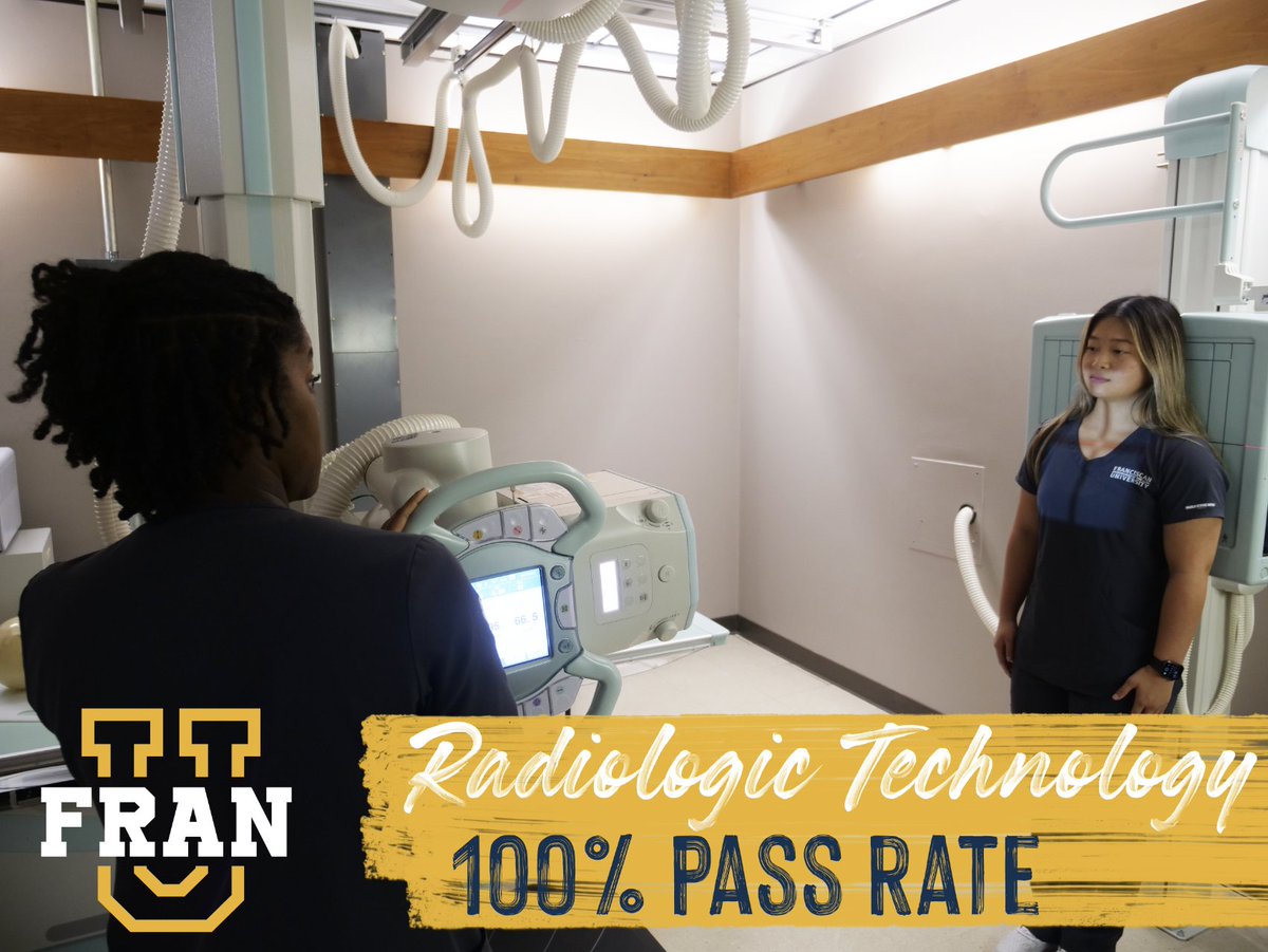 FranUbr's tweet photo. Congratulations to our Radiologic Technology students who received a 100% pass rate on their American Registry of Radiologic Technologists (AART) certification this past summer! https://t.co/dnDCu5fwVq