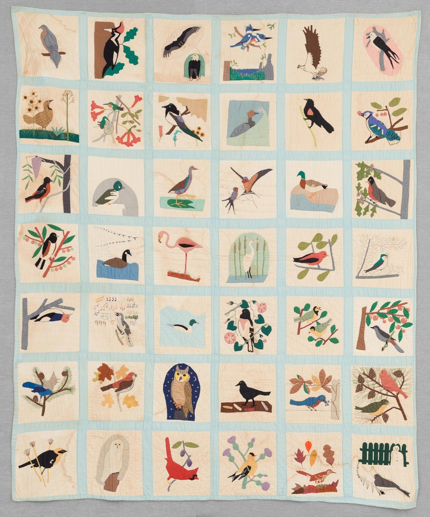 The American Folk Art Museum (@folkartmuseum) on Twitter photo This quilt depicting dozens of American birds marks yet another great example of #FowlofFolkArt! Can you identify each of these feathered friends? 🕊️ 🦉 🦅 🦜 This quilt depicting dozens of American birds marks yet another great example of #FowlofFolkArt! Can you identify each of these feathered friends? 🕊️ 🦉 🦅 🦜