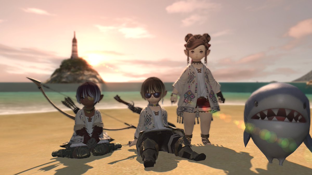 roen_ca's tweet photo. ついにリアフレとエオルゼアで遊べた！
まるで双子か兄妹☺️ https://t.co/8R6a71378B