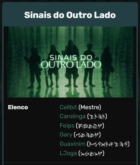 Sinais do Outro Lado, Ordem Paranormal Wiki